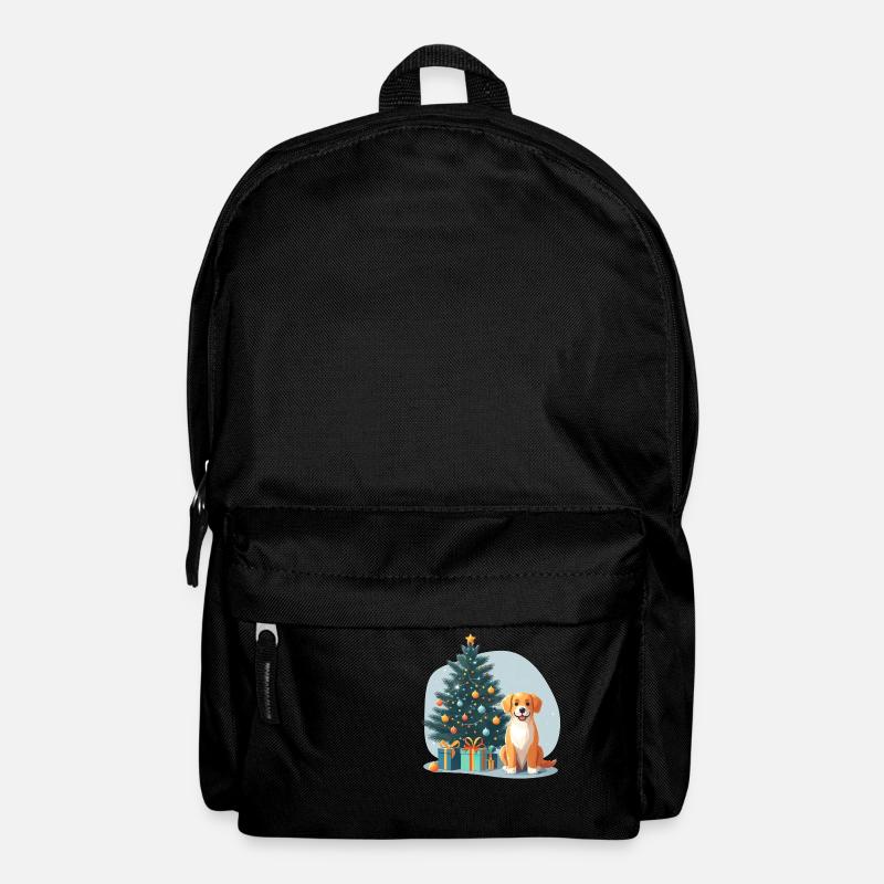 Labrador Christmas Christmas Tree Gift - Backpack - black
