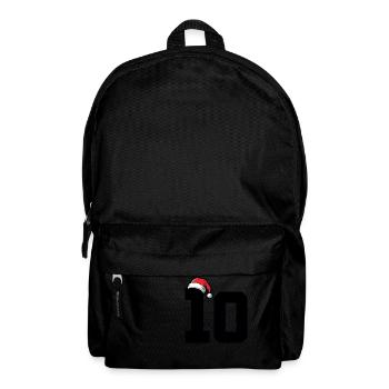 10 Zahl Weihnachten - Rucksack - Schwarz - Vorne
