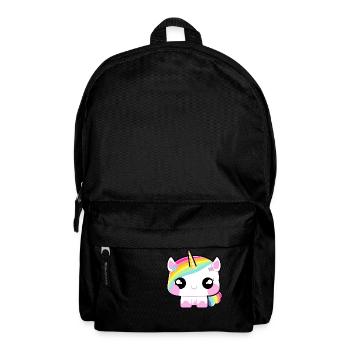 Baby Einhorn - Rucksack - Schwarz - Vorne