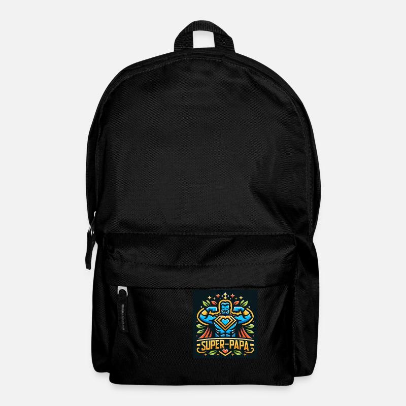 Super-Dad-Familienheld - Rucksack - Schwarz