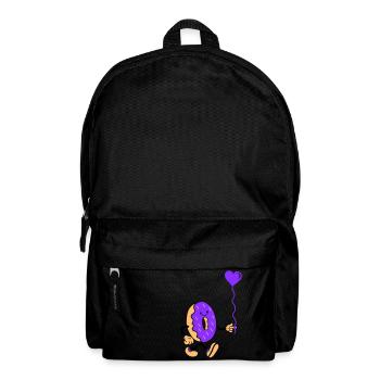 donut comic herz - Rucksack - Schwarz - Vorne