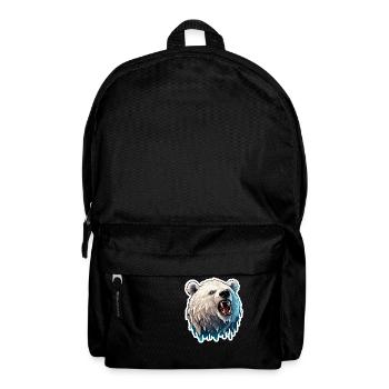 Eisbär / Tier / Norpol / Winter / Kindlich / süß - Rucksack - Schwarz - Vorne