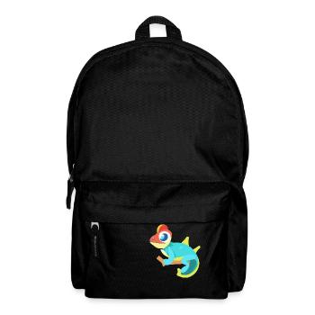 Colorful chameleon - Backpack - black - Front