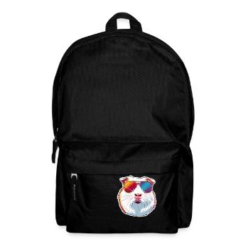 Niedliches Meerschweinchen Chilt mit Sonnenbrille - Rucksack - Schwarz - Vorne