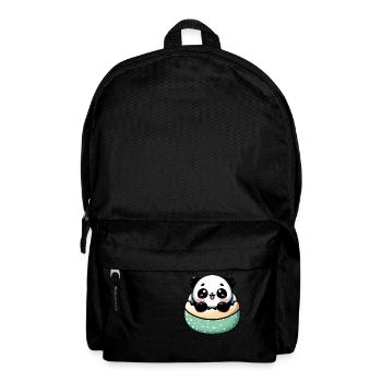 Panda Mochi mit Puderzucker - Rucksack - Schwarz - Vorne