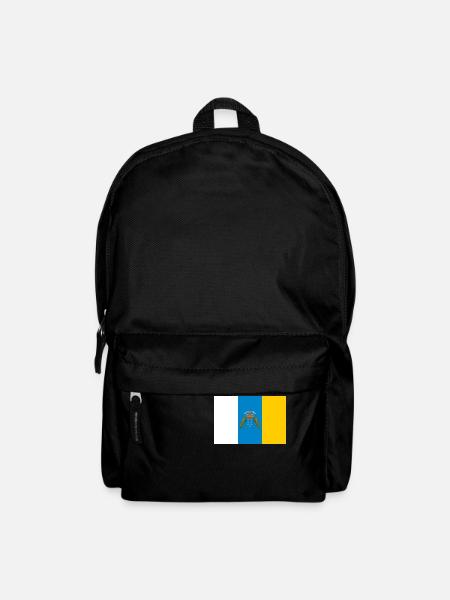 Flagge Kanarische Inseln - Rucksack - Schwarz