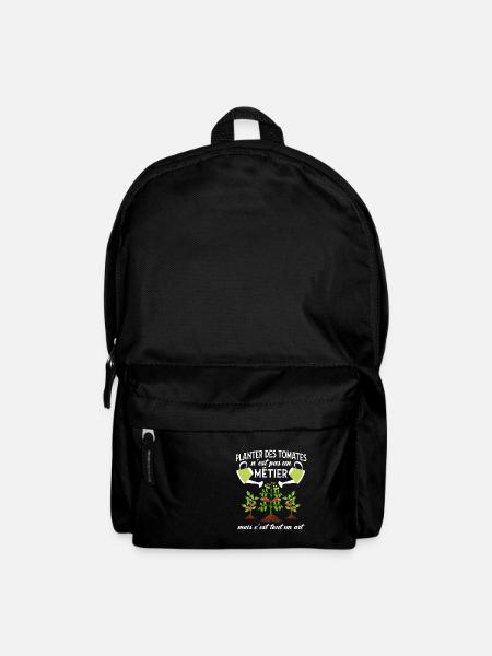 Planter des tomates - humour cadeau - Sac à dos - noir