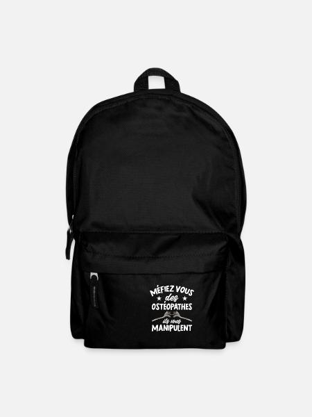 Méfiez Vous Des Ostéopathes Cadeau Humour - Sac à dos - noir