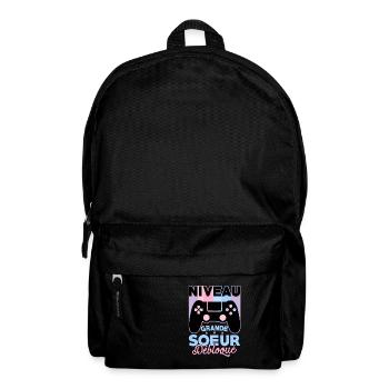 Future Grand Soeur Gamer Annonce Grossesse Geek - Sac à dos - noir - Devant