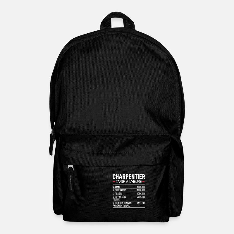 Charpentier Idée Cadeau Humour - Sac à dos - noir