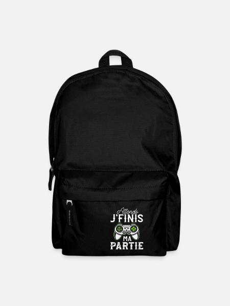Tee Shirt Homme Humour Geek Ado Cadeau Gamer - Sac à dos - noir