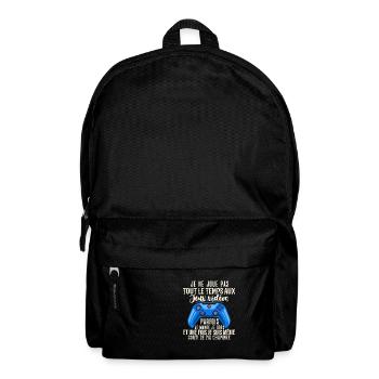 Accro Aux Jeux Vidéo Idée Cadeau Pour Ado Gamer - Sac à dos - noir - Devant