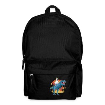 Einhorn T Rex Geschenk Dinosaurier Junge Mädchen - Rucksack - Schwarz - Vorne