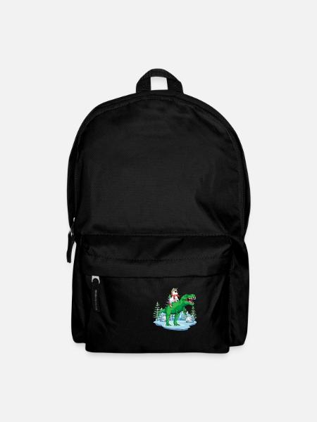 Licorne T Rex Noël Cadeau Dinosaure Garçon Fille - Sac à dos - noir