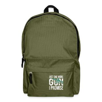 Just One More Gun i Promise Pro Gun Owners - Backpack - olive green - Front
