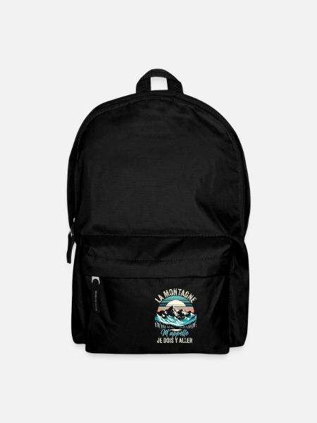 Randonnée Montagne Sport Trekking Humour Alpiniste - Sac à dos - noir