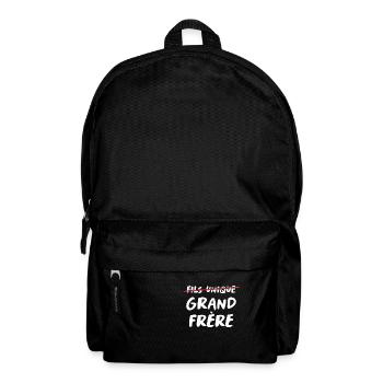 Cadeau Annonce Grand Frère Surprise Famille Drôle - Sac à dos - noir - Devant