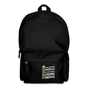 I'm Not Lazy In Power Saving Mode - Backpack - black - Front
