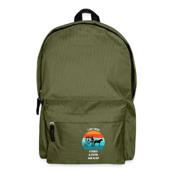 Cocher Calèche Calèche Café - Sac à dos - vert olive - Devant