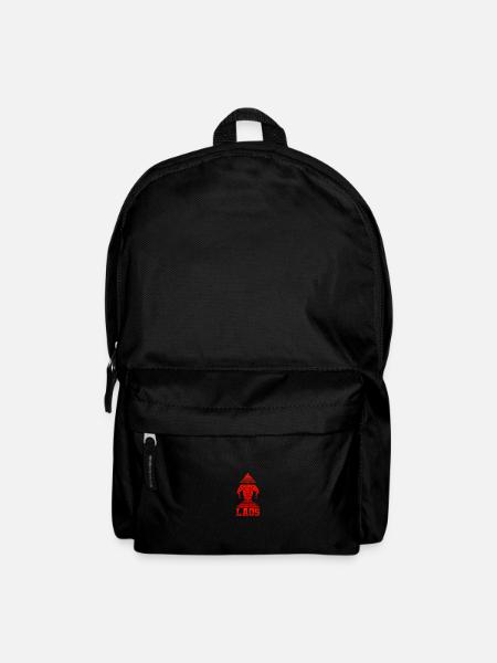 Laos Laote Laot Elephant Old Flag I Cadeau - Sac à dos - noir