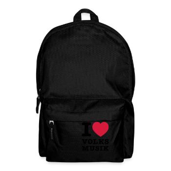 I Love Volksmusik 2 - Rucksack - Schwarz - Vorne