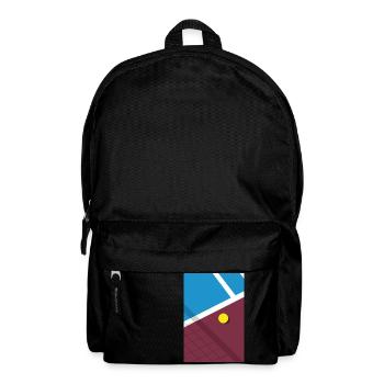 Minimaliste Court de Tennis Sports - Sac à dos - noir - Devant