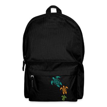 Maori Turtles Group Tattoo Gift Idea - Backpack - black - Front