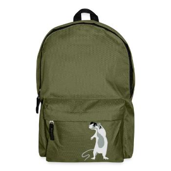 Rat with sunglasses - Backpack - olive green - Front