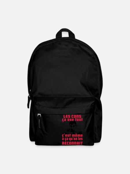 les cons ça ose tout - Sac à dos - noir