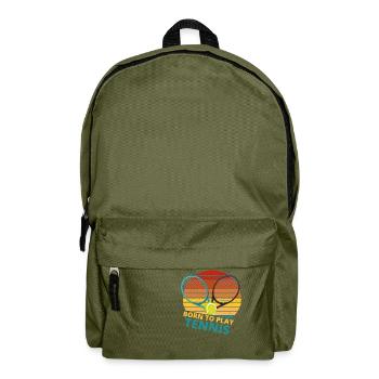 tennis / Tennis / Tennis spieler / Tennis Spielen - Rucksack - Olivgrün - Vorne
