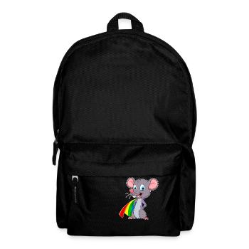 superhelden maus mit regenbogen umhang lgbt schwul - Rucksack - Schwarz - Vorne