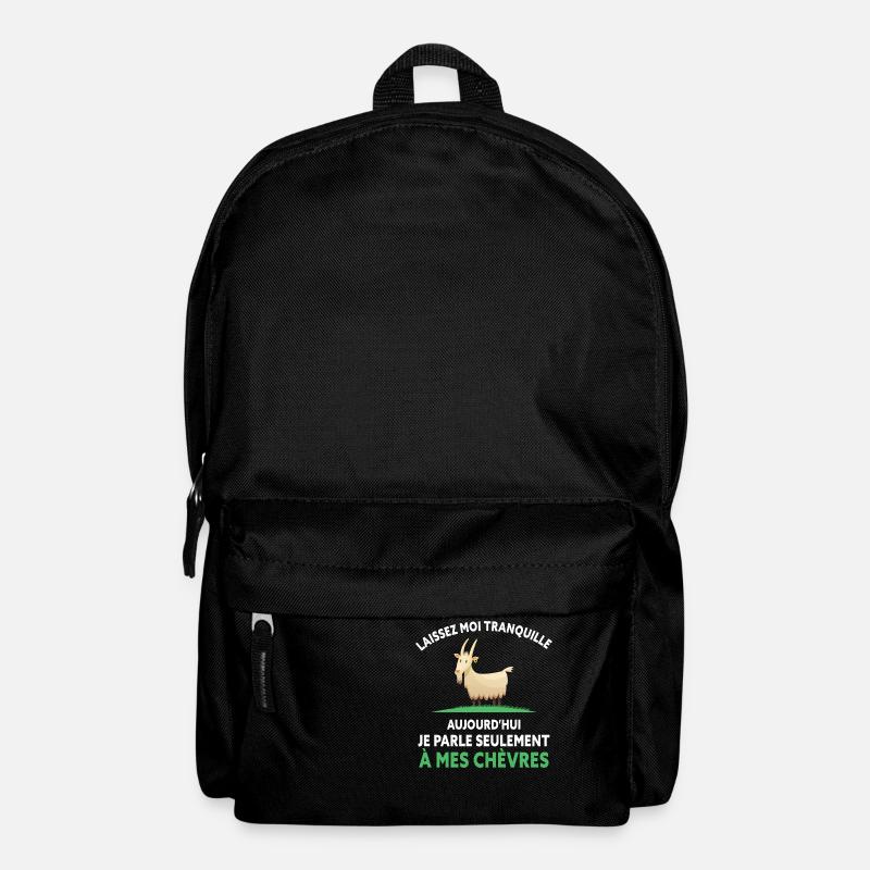je Parle Seulement a mes chèvres - Sac à dos - noir