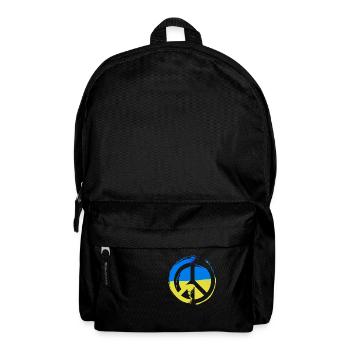 ukraine ,peace,flagge,friede,zeichen - Rucksack - Schwarz - Vorne