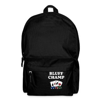 Bluff Champ Card Games Poker Card Player Poker - Sac à dos - noir - Devant