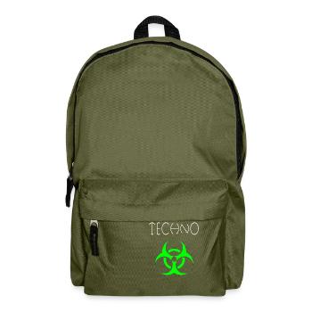 techno 1 - Backpack - olive green - Front