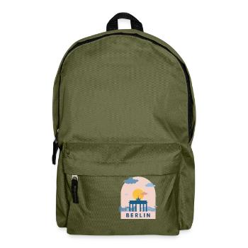 Germany Deutschland Berlin Design Europa Europe - Backpack - olive green - Front