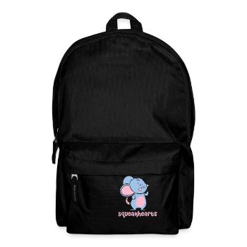 Squeakhearts Mice Funny Animal Puns - Backpack - black - Front