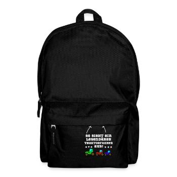 Legendärer Traktorfahrer Traktor Trecker - Rucksack - Schwarz - Vorne