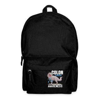 Sensibilisation au cancer du côlon Enfants Dinosaure - Sac à dos - noir - Devant
