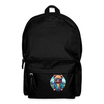 Cooler Bär - Rucksack - Schwarz - Vorne