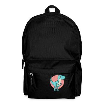 hugadino velocirap red, dino, cute dinosaur - Backpack - black - Front