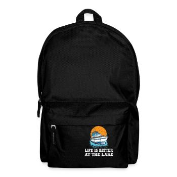 Life Is Better At The Lake Motorboat Owner - Backpack - black - Front