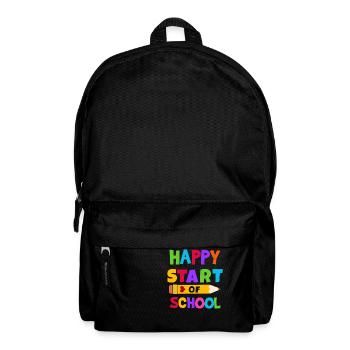 Cadeau de rentrée scolaire heureuse - Sac à dos - noir - Devant