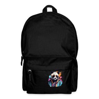 Panda renégat. Design de style graffiti. - Sac à dos - noir - Devant