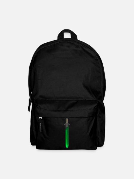 Épée runique verte - Sac à dos - noir