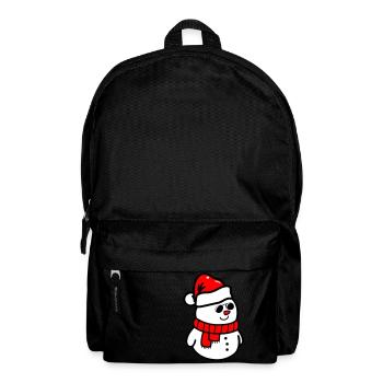 schneemann sonnenbrille - Rucksack - Schwarz - Vorne