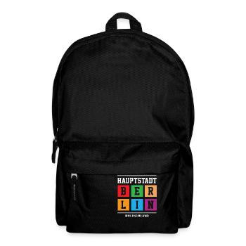 Hauptstadt Berlin - Rucksack - Schwarz - Vorne