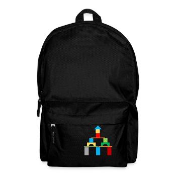 Bauklötze Haus Schloss - Rucksack - Schwarz - Vorne