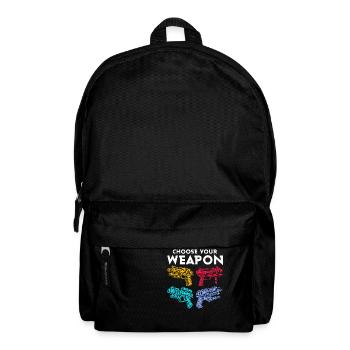 Choose Your Weapon Squirt Gun Summer Water Fun - Backpack - black - Front