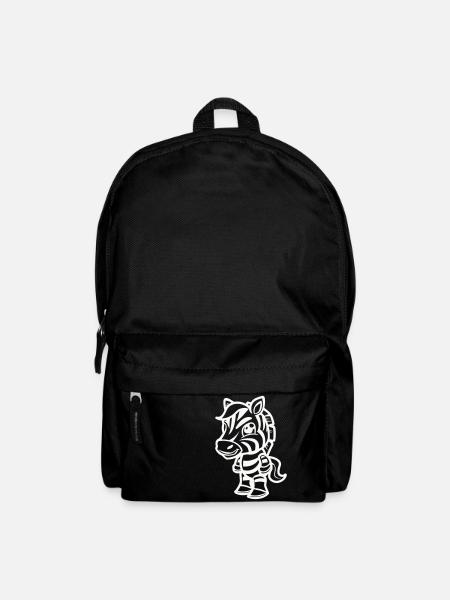 zebra comic - Rucksack - Schwarz